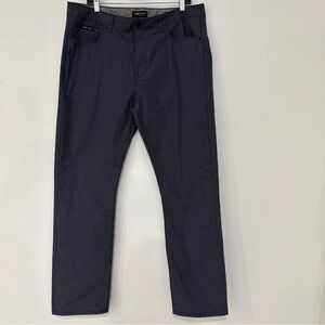 Kenneth Cole New York Jeans 36/32 Men Gray Waxed Cotton Gokim Casual Classic Fit